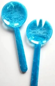 Cuillère de service réutilisable en résine artisanale de luxe TCE, couverts décoratifs haut de gamme, personnalisables, cadeau pour la maison, la salle à manger, l'hôtel, le café - Product Image 4