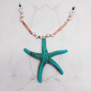 Accesorios de acrílico para colgantes, estrella de mar con cuentas de 7 pulgadas, inspirado en el océano, regalo, manualidades, decoración DIY - Product Image 2