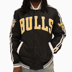 OEM Custom Satin Bomber <b>Jacket</b> Team <b>Jackets</b> Embroidered Patchwork <b>Camo</b> High Quality Loose Fit Winter Outerwear - Product Image 1