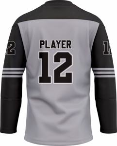 Camiseta de hockey sobre hielo de poliéster 100% de alta calidad personalizada, servicio OEM para diseños de sublimación de jugadores de hockey - Product Image 2