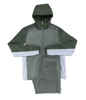 Conjunto de Pantalones Cortos Cortavientos de Nailon, Nuevo, Personalizado, para Hombre, Talla Grande, con Capucha, Ligero, Transpirable e Impermeable, para Correr