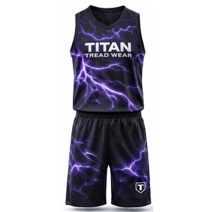 Uniforme de Baloncesto Personalizado al por Mayor, Transpirable, de Malla, de Secado Rápido, Jersey y Pantalones Cortos que Absorben la Humedad, Kit Deportivo Sublimado para Equipos - Product Image 5