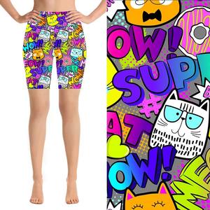 Wholesale Custom <b>Womens</b> Casual <b>Swim</b> <b>leggings</b> High Quality Sublimation Printed Beachwear Seamless Shorts - Product Image 3