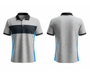 Wholesale Sublimation Polo Shirt Shield Pattern Quick Dry Fabric Durable Stitching for Men Women Youth Quick-Dry Dry-Fit Active - Product Image 5