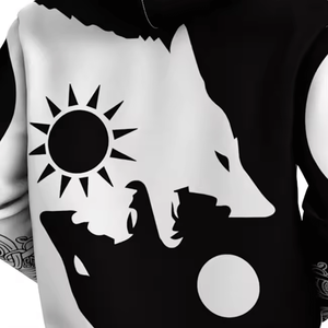 Sweat-shirts unisexes blancs 100% polyester, impression par sublimation légère, vente en gros, vierges, pour la saison hivernale - Product Image 6