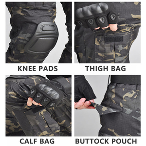 Uniforme de Camuflaje para Caza, Transpirable, Ignífugo, 100% Algodón, Manga Larga, Estilo Frog Suit, Camiseta y Pantalones - Product Image 6