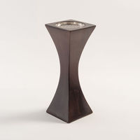 Ensemble de brûleurs d'encens en bois de luxe avec support en acier inoxydable pour Bakhoor et charbon d'oud, boîte de rangement décorative avec couvercle