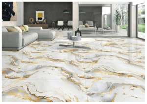 กระเบื้องพอร์ซเลนขนาดใหญ่ 600x1200 ผิวพรีเมียม เงาสูง ใช้ได้ทั้งภายในและภายนอก สำหรับผนังและพื้น - Product Image 2