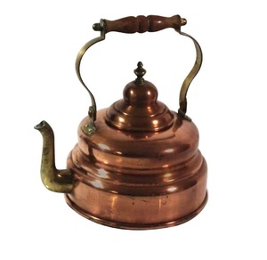 Bouilloire à thé en cuivre artisanale de luxe avec logo personnalisé, motifs floraux, poignée et couvercle, écologique, utilisations multiples, au meilleur prix - Product Image 4