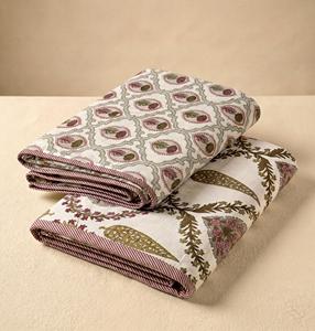Indian Manufactured <b>Single</b> Bed Reversible Pair Dohar Soft Cotton Reversible <b>Quilt</b> with Bag Packing Available At Factory Price - Product Image 3