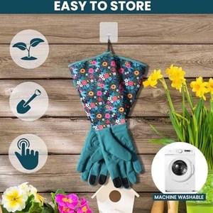 Guantes de Jardinería de Cuero Sintético Amara, Resistentes al Calor y a las Espinas, de Alta Resistencia, Guantes de Protección Personal para Jardín, Venta al Por Mayor - Product Image 6