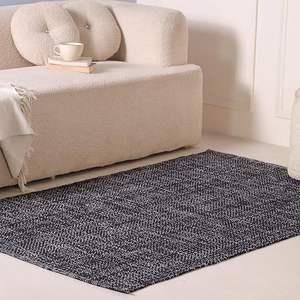Handcrafted Modern Office Style Herringbone Cotton <b>Rugs</b> Reversible Farmhouse Area <b>Rug</b> Braided Chindi Area <b>Rug</b> - Product Image 6