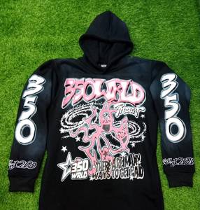 Nouvel Arrivage Ensemble de Survêtement Homme Style Urbain avec Logo Sérigraphié Effet Délavé au Soleil, comprenant un Sweat à Capuche et un Pantalon Évasé - Product Image 6