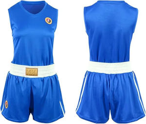 ชุดยูนิฟอร์มชกมวย วูซู ซานด้า สีน้ำเงิน แบบยูนิเซ็กซ์ รับผลิตตามสั่งพร้อมปักโลโก้ ผลิตจากผ้าโพลีเอสเตอร์/คอตตอน ระบายอากาศได้ดี - Product Image 4