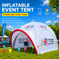 Tente d'araignée gonflable extérieure Gazebo géant imperméable Doom Air pour des tentes promotionnelles de structure de publicité d'événements massifs