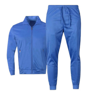Men's Gray Tracksuit Full Zip <b>Jacket</b> Matching Pants Solid Color Sporty Design Breathable Polyester Cotton Autumn Wear - Product Image 4