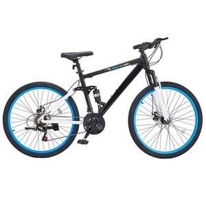 Bicicleta de Montaña MTB de 26 Pulgadas con Doble Suspensión Completa, 21 Velocidades, Cambio de Marchas por Rotación, Sillín Confortable, Frenos de Disco Dobles, Aluminio - Product Image 1