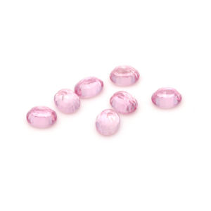 คอลเลกชันพลอยแซฟไฟร์สีชมพูทรงรีที่ผลิตในห้องปฏิบัติการ ขนาด 2x3–15x20 มม. โทนสีชมพู สำหรับงานประดิษฐ์เครื่องประดับ DIY - Product Image 2
