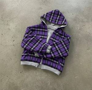 เสื้อผ้าแฟชั่นสตรีทแวร์แบบซิป 2 in 1 ผลิตตามสั่ง (OEM) ผ้าฟลานเนลแบบกลับด้านได้ คอลเลคชั่นฤดูใบไม้ร่วง ซิปหนา ทนทานต่อการยับ 100% ผ้าฝ้าย - Product Image 3