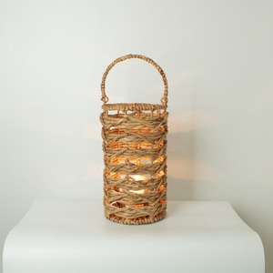 Mini size water hyacinth lantern light top quality weave lanterns tabletops & <b>shelves</b> accent - Product Image 6