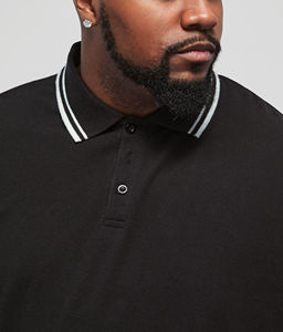 Polo décontracté à manches longues pour hommes, 100 % coton, grande taille, coupe ample, logo personnalisé imprimé, respirant, vente en gros - Product Image 4