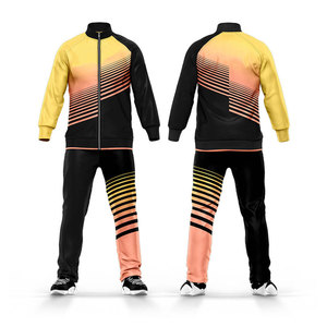 เสื้อแจ็คเก็ตฮู้ดซิปแฟชั่นกีฬาคุณภาพสูงสำหรับผู้ชาย และชุดวอร์มแบบจ็อกเกอร์ พร้อมโลโก้สั่งทำ ชุดวอร์มโพลีเอสเตอร์แบบซับลิเมชั่นสำหรับผู้ชาย - Product Image 4