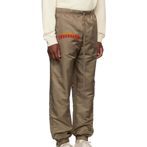 Pantalon de jogging décontracté pour homme en toile épaisse anti-rides, personnalisé OEM, avec taille élastique et finition délavée - Product Image 6