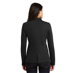Blazer Negro AKA Casual Crest para Mujer, Chaqueta Formal de Negocios Bordada, Abrigo de Oficina a Medida de Manga Larga - Product Image 6