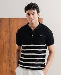 Polo de manga corta de punto liso azul claro para mujer, estilo casual, corte regular, teñido liso. Polos para hombre en oferta. - Product Image 4