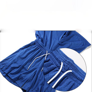Pantalones Cortos Deportivos de Malla Azul para Hombre, de Secado Rápido, con Cordón Ajustable, para Gimnasio, Entrenamiento, Baloncesto y Playa - Product Image 6