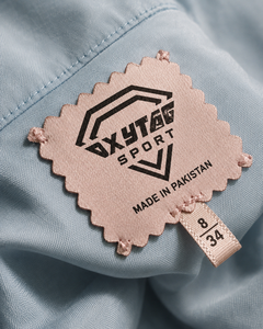 Étiquette de vêtement ronde en tissu Oxytag Sport, fabriquée au Pakistan, taille 8/34, découpée au laser, imprimée, étiquette principale, prix de gros, OEM personnalisé - Product Image 2