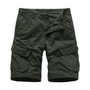 Short cargo pour homme, mode décontractée, multi-poches, été, streetwear, coupe slim, 100% coton, randonnée en plein air, écologique, séchage rapide - Product Image 3
