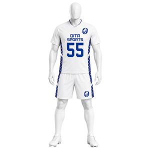 Conjunto de Lacrosse Blanco y Azul para Hombre, Jersey y Pantalones Cortos, Uniforme Deportivo Ligero, Transpirable, para Entrenamiento y Competencia - Product Image 1