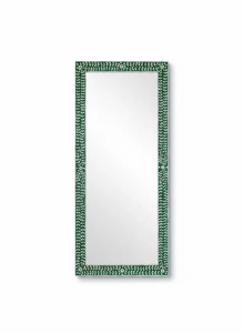 Miroir en os incrusté, pleine longueur, décoration murale de luxe faite à la main, miroir de vanité vert en os incrusté - Product Image 4