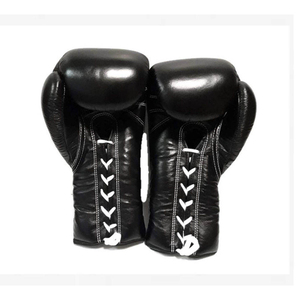 Top Selling Trendy Article Boxing Lace Up <b>Gloves</b> New Leather Made Full Finger Boxing <b>Gloves</b> - Product Image 2