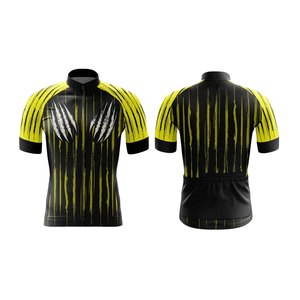 Jersey de Ciclismo Personalizado por Fabricante OEM, Ropa de Ciclismo Sublimada, Ropa Deportiva Ligera para Bicicleta de Carretera en Amarillo y Negro - Product Image 2