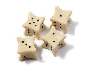 Dés en os, matériau naturel, faits à la main, ensemble de jeu, fabrication de précision, vente en gros, designs personnalisés pour jeux de table - Product Image 2