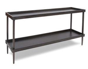 Modern Teak Wooden Console <b>Table</b> <b>Rectangle</b> Entryway Sofa <b>Table</b> Two Tier Display Rack Living Room Furniture <b>Side</b> <b>Table</b> - Product Image 1