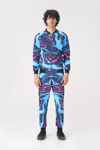 Black Breathable Eco-friendly Solid <b>Retro</b> 90s Streetwear Shell Suit 2 1 <b>Tracksuit</b> Unisex Winter Midweight Vintage Disco - Product Image 5