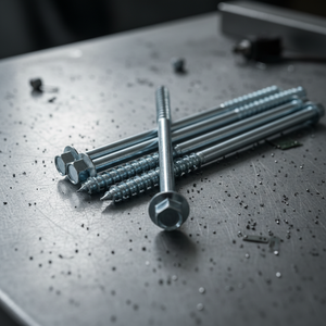 Vis à tête hexagonale métrique en acier au carbone zingué, haute résistance classe 4.8 et 6.8, filetage partiel, M6-M12, marque PDC - Product Image 1