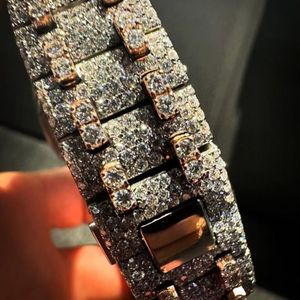 Reloj de Diamantes VVS de Alta Calidad, Nuevo, con Diamantes Cultivados en Laboratorio, Joyería de Moda, Reloj con Incrustaciones de Diamantes - Product Image 4