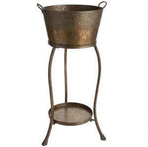 Bac à vin en fer galvanisé au design attrayant avec support, bac à boissons en métal galvanisé de la plus haute qualité pour fêtes, bière et vin, prix le plus bas - Product Image 2