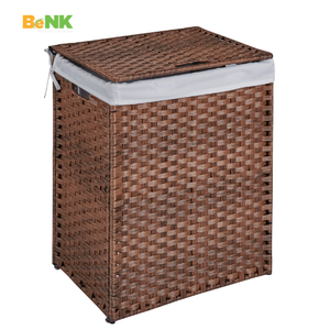 Vente en gros au Vietnam de paniers de rangement en osier de grande capacité au design moderne couvercle multifonction pour meubles de maison et appartements d'extérieur - Product Image 1