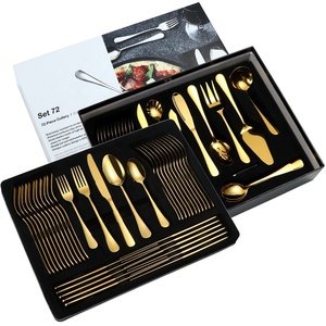 Đức thép besteck Bạc Bronze PVD màu Flatware 18/10 inox không gỉ thiết lập dao kéo 35 PC - Product Image 4