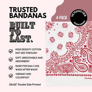 Pañuelo Promocional Personalizado al por Mayor de Algodón Liso con Estampado Digital Paisley Estilo Western para Mujer, Máscara Deportiva para el Sol y Decoración del Cabello - Product Image 3