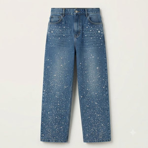 Straight Fit Comfortable Casual Men <b>Jeans</b> Pant High Quality Smooth Texture Fabric Perfect For Office <b>Work</b> And Casual Outings - Product Image 1