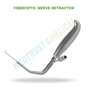 Rétracteur de nerf en fibre optique 210 mm, instrument chirurgical neurochirurgical pour la rétraction lumineuse des racines nerveuses - Product Image 2