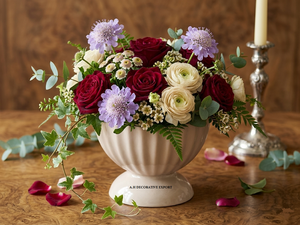 Ensemble de vases à fleurs cannelés en métal côtelé pour centre de table de mariage, pot de fleurs décoratif moderne pour la décoration intérieure de luxe - Product Image 4