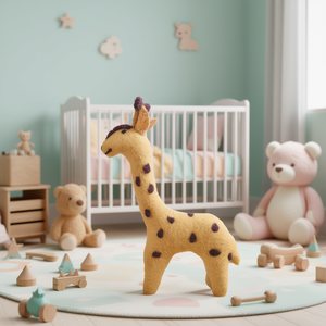 Cute <b>Felt</b> Giraffe Doll for Baby & Kids Decor - Product Image 3
