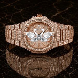 Hip Hop Moissanite Diamond Watch Men Full Iced Out VVS Stone Luxury Wristwatch - Product Image 1
